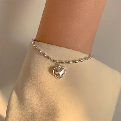 Luxury Zircon Double Circle Charm Bracelet&Bangle for Women Girls Elegant Wedding Jewelry Pulseras Sl130