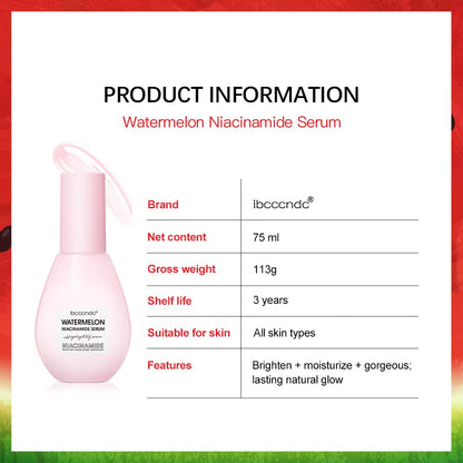 New Watermelon Nicotinamide Light Bulb Essence Moisturizing Skin Brightening Face Brightening Essence