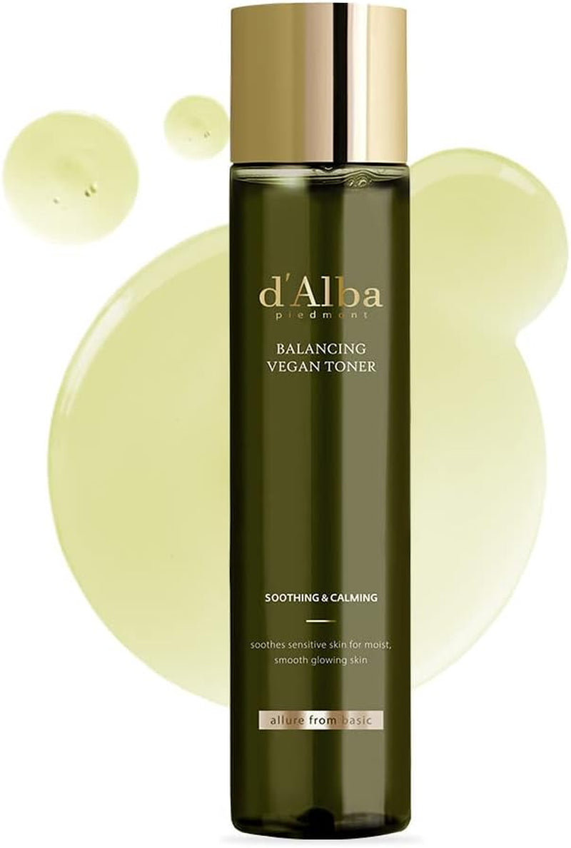 D'Alba Tónico Vegano Equilibrante Para Una Piel Suave, Skincare Coreano